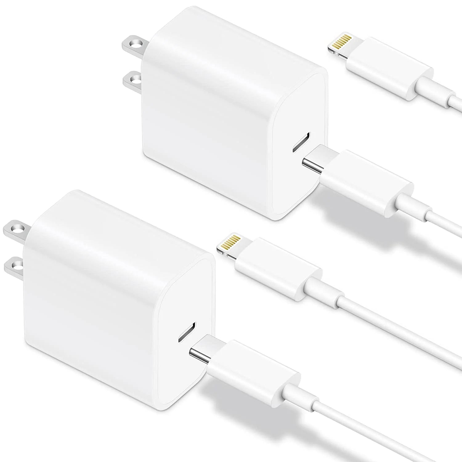 USB C Charger,2Pack 20W Fast Charging Block with 2 Pack 6FT Cable Compatible with Iphone 14 13 12 11 Pro Max XR XS X,Ipad Case