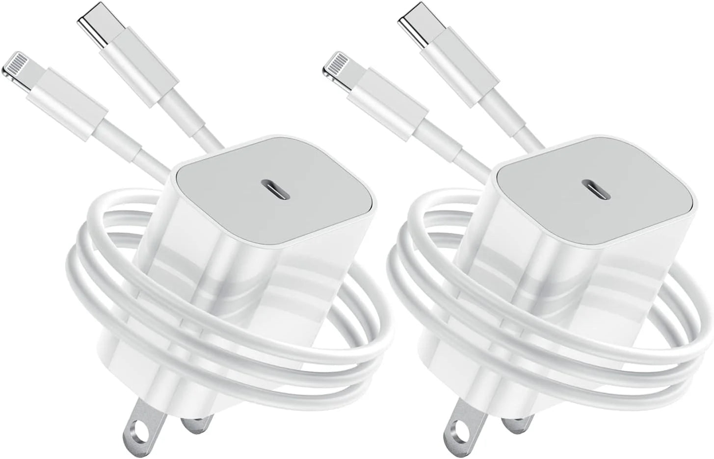 USB C Charger,2Pack 20W Fast Charging Block with 2 Pack 6FT Cable Compatible with Iphone 14 13 12 11 Pro Max XR XS X,Ipad Case